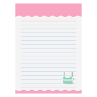 Paper Note Kids Tangtop Bullet Journal Sticker Clothing png
