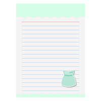 Paper Note Little Kids Dress Bullet Journal Sticker Clothing png