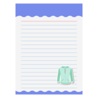 Paper Note Hoodie Jacket Bullet Journal Sticker Clothing png