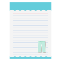 Paper Note Jeans Bullet Journal Sticker Clothing png
