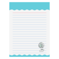 Paper Note Aesthetics Bullet Journals Traditional Table Fan Vintage BuJo png