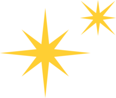 stars yellow two png
