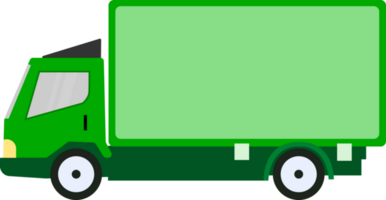 green truck isolated illustration png