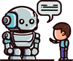 hablando robot png gráfico clipart diseño