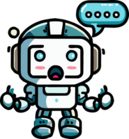 Talking robot png graphic clipart design