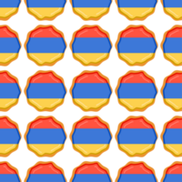 modèle biscuit avec drapeau pays Arménie dans savoureux biscuit png