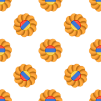 patroon koekje met vlag land Armenië in smakelijk biscuit png