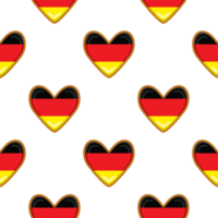 Pattern cookie with flag country Germany in tasty biscuit png