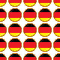 mönster kaka med flagga Land Tyskland i gott kex png