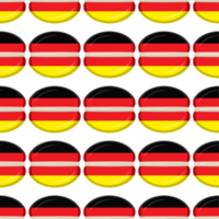 Pattern cookie with flag country Germany in tasty biscuit png