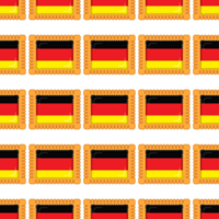 Pattern cookie with flag country Germany in tasty biscuit png