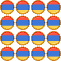 modelo Galleta con bandera país Armenia en sabroso galleta png