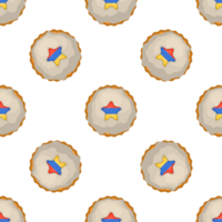 Pattern cookie with flag country Armenia in tasty biscuit png