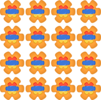 patroon koekje met vlag land Armenië in smakelijk biscuit png