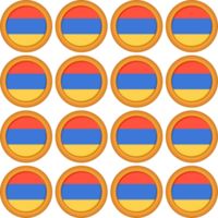 modelo Galleta con bandera país Armenia en sabroso galleta png