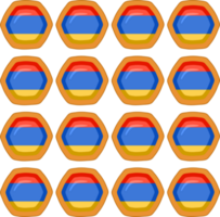 modelo Galleta con bandera país Armenia en sabroso galleta png