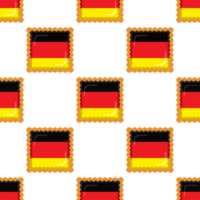 Pattern cookie with flag country Germany in tasty biscuit png