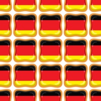 modello biscotto con bandiera nazione Germania nel gustoso biscotto png