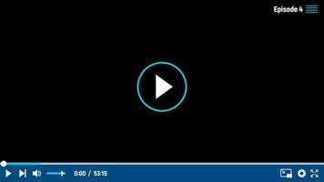 Video player interface vector template, ui design