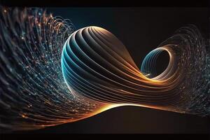 Illusion or dream, innovation or exploration, technology or sci fi. Physics quantum fluctuations 8k octane rendered ultra realistic. Digital art banner for game or movie photo
