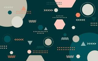 Cool geometric shapes background vector