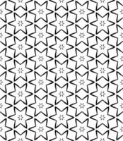 Black and white seamless abstract pattern. Background and backdrop. Grayscale ornamental design. vector