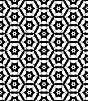 Black and white seamless abstract pattern. Background and backdrop. Grayscale ornamental design. vector