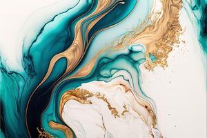 Marble ink abstract art from exquisite original painting for abstract background, colorful. Painting was painted on high quality paper texture to create smooth background photo