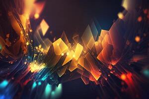 abstract futuristic colorful background with lights, . abstract futuristic neon background with glowing ascending lines. Fantastic background for gamer or slide show photo