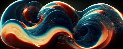 espejismo o sueño, innovación o exploración, tecnología o ciencia fi. física cuántico fluctuaciones 8k octano prestados ultra realista. digital Arte bandera para juego o película. generativo ai foto