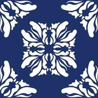 geometric cool abstract floral pattern vector