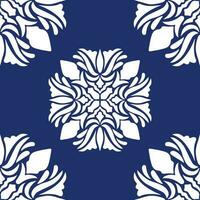geometric cool abstract floral pattern vector