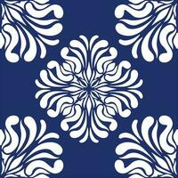 geometric cool abstract floral pattern vector