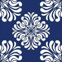 geometric cool abstract floral pattern vector