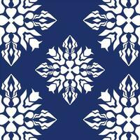 geometric cool abstract floral pattern vector