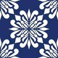 geometric cool abstract floral pattern vector