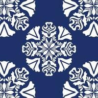 geometric cool abstract floral pattern vector