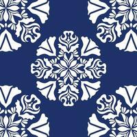 geometric cool abstract floral pattern vector