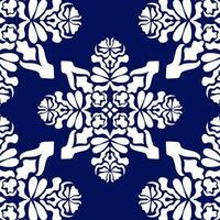 geometric cool abstract floral pattern vector