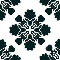 geometric cool abstract floral pattern vector