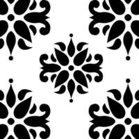 geometric cool abstract floral pattern vector