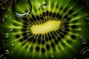 , Macro Fresh Kiwi textured background photo