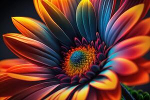 Colorful flower closeup. photo