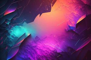 Neon colorful grunge abstract background. photo