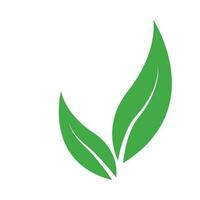 sprouting leaf new plant icon logo vector