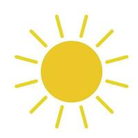 sun icon with sun ray set bundle vector