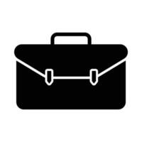 briefcase icon silhouette work vacation icon vector