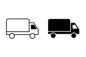 carga camión entrega icono Rápido envío vector