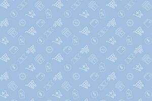 marketplace icon seamless pattern background vector