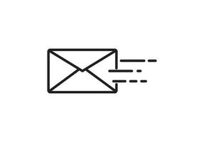 Send message email icon vector illustration on white background